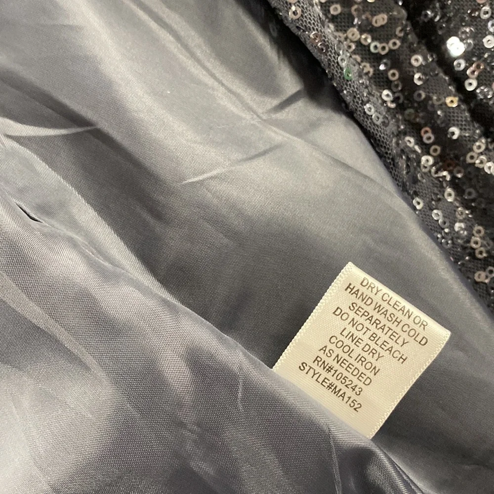 Bobeau Gray Sequin Jacket Size L - Picture 7 of 9